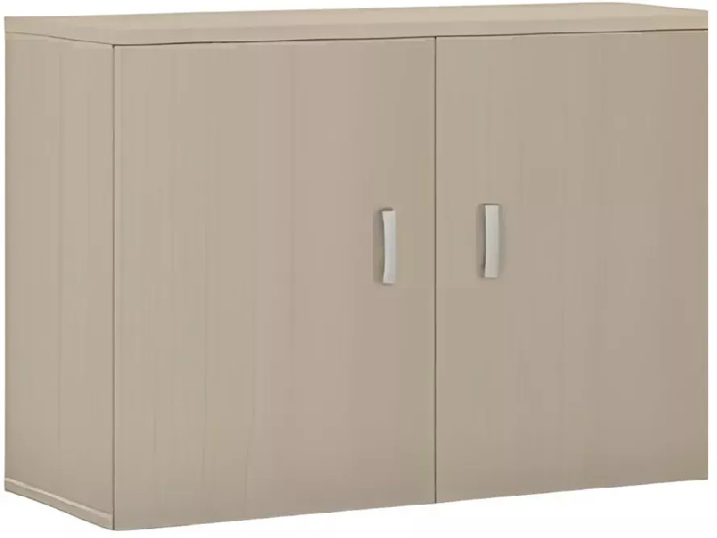 Armoire de rangement portes mélaminé - 1 étagère - haut. 81 cm - So Madrid - 4 largeurs au choix_0
