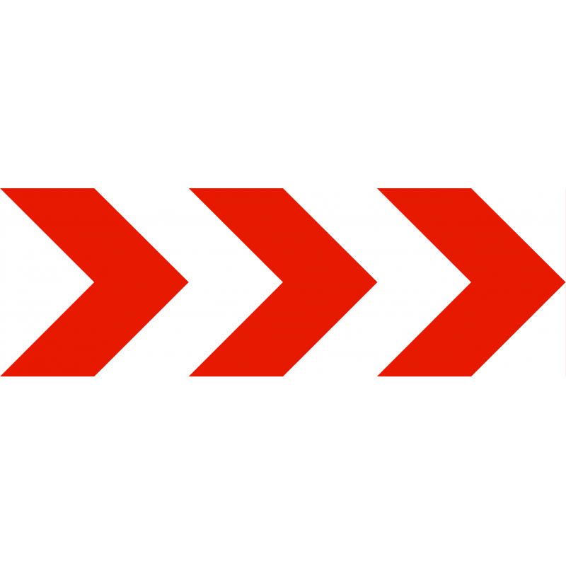 Balisage temporaire K8-3 - Position d'une déviation ou d'un rétrécissement temporaire de chaussée_0
