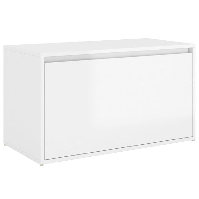 BANC BANQUETTE D\'ENTRÉE 80 X 40 X 45 CM AGGLOMÉRÉ BLANC BRILLANT 02_0010855_0