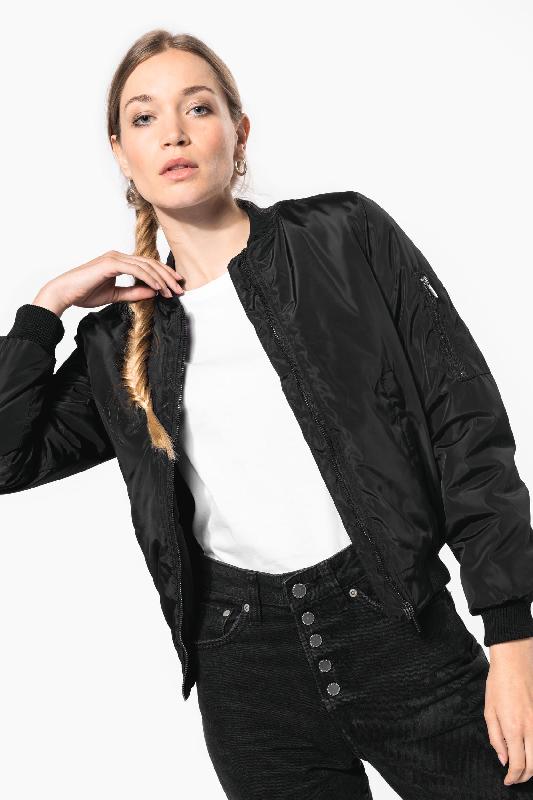 Blouson bomber femme - Réf: K6123 - Kariban - 100% polyester, Doublure matelassée_0
