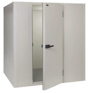 Chambre froide avec sol en kit - panneaux 2° choix - dim int.: L 1500 x P 1500 x H 1940 mm - froid ventilé - 4,36 m3 - température 0/+2°C_0