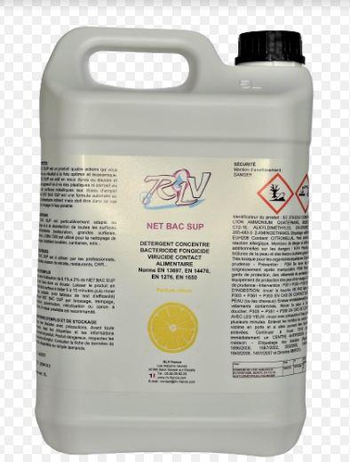 Détergent bactéricide, fongicide et virucide - Net'Bac Sup - Contact alimentaire indirect_0