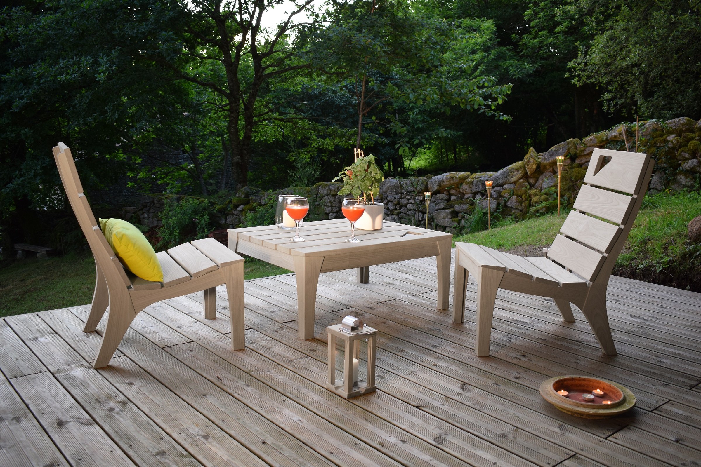 Fauteuil De Jardin Silva En Chataignier Du Limousin Fauteuil De Jardin Silva En Chataignier Du Limousin