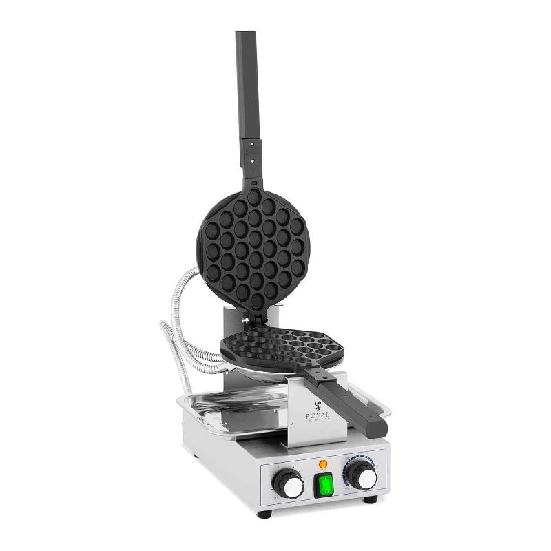 Gaufrier Bubble 1 400 W - 50-250 °C - Minuterie 0-5 min - Plaques en Téflon et boîtier inox_0