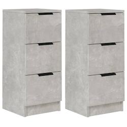 Helloshop26 - Buffet bahut commode armoire meuble de rangement organisateur cuisine salle de séjour salons lot de 2 30 x 30 x 70 cm 02_0036842 - 3000_0