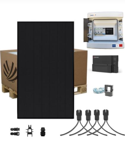 Kit solaire autoconsommation 3.4 kw 8 panneaux sunpower maxeon 6ac enphase 425w full black  pour l'alimentation de maison de taille moyenne_0