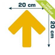 Marquage au sol pour entrepôt - direct signaletique - dimensions : h 200 x larg 200 mm_0