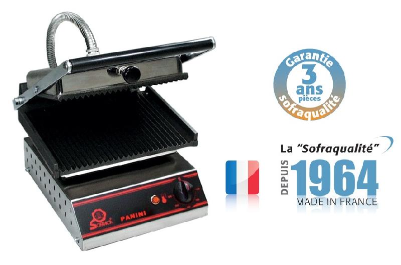 Panini grills - spécial sandwich - petit modèle 10174 - plaques rainurées - fabrication française - 2220W_0