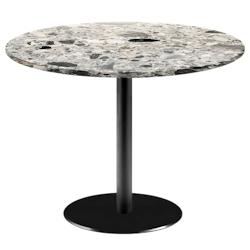 Restootab - Table Ø120cm - modèle Rome terrazzo cepp - gris fonte 3760371519774_0