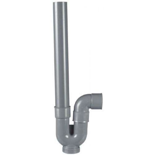 SIPHON MACHINE À LAVER SIMPLE SORTIE HORIZONTALE TUBE PVC CORPS ABS INTERPLAST