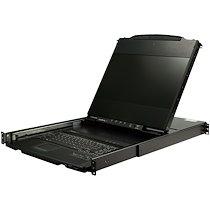 StarTech.Com Console KVM à Montage en Rack à Deux Rails HD 1080p - Switch/Console KVM HD VGA à Port Unique - Écran LCD à Montage en Rack/Console Montée en Rack - Tiroir de Rack Serveur_0