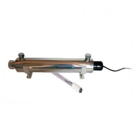 Stérilisateur UV 16W Philips - Débit 0,8 m3/h (800 L/h) - Corps en inox - Avec ampoule et ballast_0