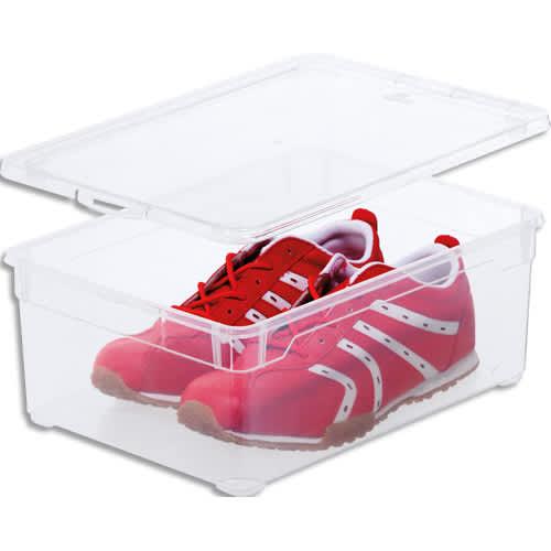Sundis boîte clear box rangement polypropylène superposable combinable gamme clear box 10l 36,5xh4x26,5cm_0