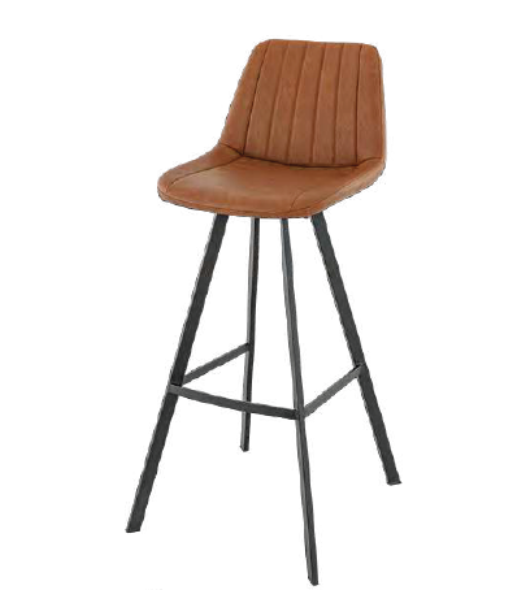 Tabourets en métal et tapissés - Kyle_0