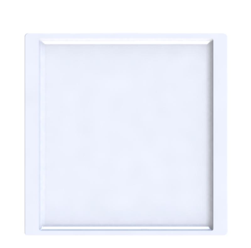 ASSIETTE PLATE CARRÉ BLANC PORCELAINE 21X21 CM QUADRA ARIANE