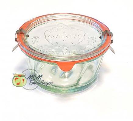 6 bocaux weck® kougelhopf 450 ml, diamètre 120 mm avec couvercles en verre et joints (clips non inclus)_0