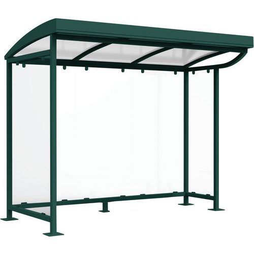 ABRI BUS NEW GRAND LIEU 3 X 160 M - VERT - ABRI PLUS