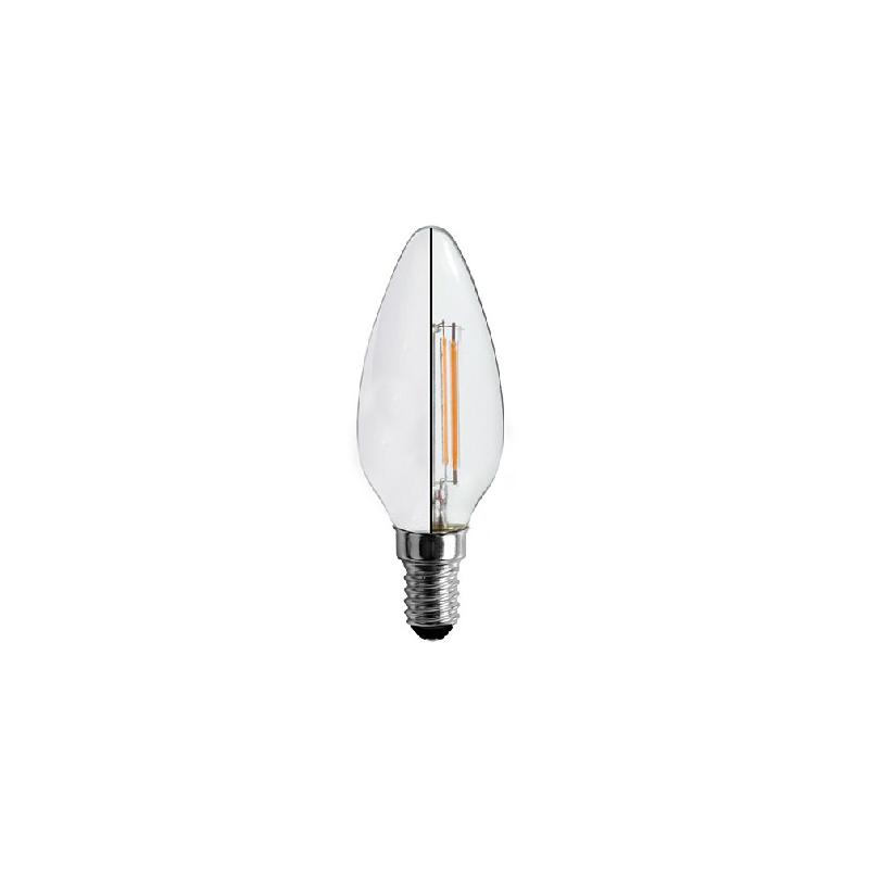 Ampoule led-s19 filament flamme opaque c37 - e14 - 4w - 360° - 2 700k - 400lm - 3 pcs_0