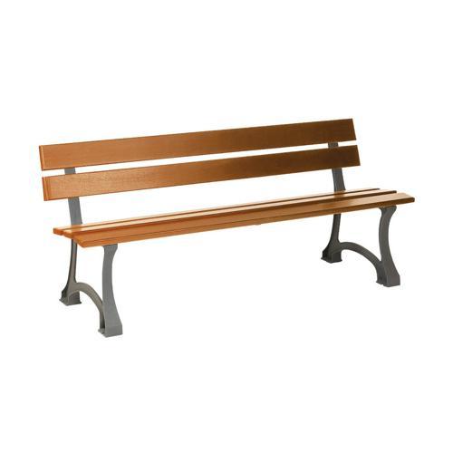 BANC KOR 1,80 M BOIS EXOTIQUE/ FONTE - MANUTAN EXPERT