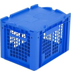 BITO Bacs gerbables norme Europe, série XL L400 mm x l300 mm x H288 mm bleu - bleu plastique polypropylène 4250692928892_0