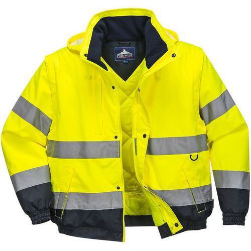 BLOUSON 2-EN-1 HAUTE-VISIBILITÉ C468 JAUNE XXXL - PORTWEST