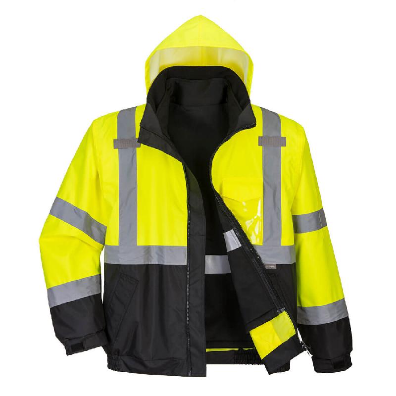 Blouson Haute Visibilité Premium 3 en 1 - Jaune/Noir / 4XL_0