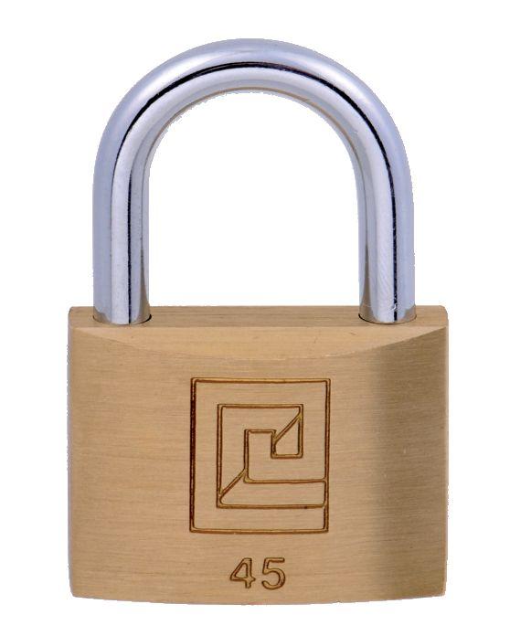 Cadenas standard en laiton UNO 45mm s'entrouvrant - Anse en U - HERACLES - i-cad45mv - 389784_0
