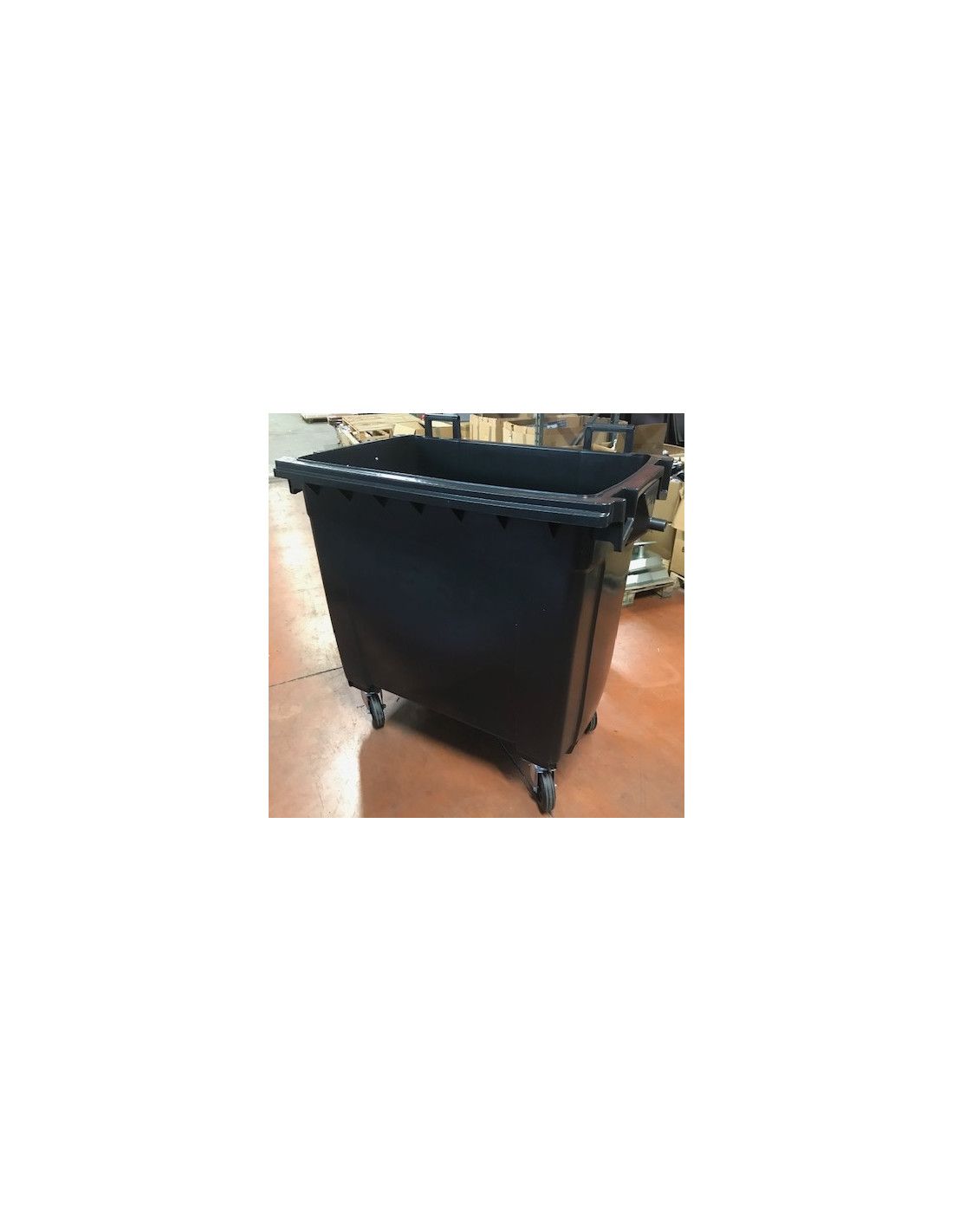 Chariot à déchet - Collvert - Cuve 770 L sans couvercle - PEHD injecté - Dim : 1265 x 775 x 1320 mm - Réf : 210138WEB_0