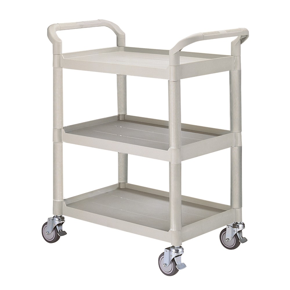 Chariot multi-service en polypropylène à 3 niveaux - Ergonomique - Dimensions 850 × 480 × 1000 mm - Marque Andromède_0