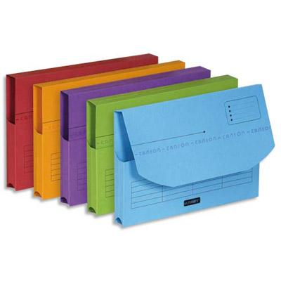 CHEMISE A POCHE L'OBLIQUE AZ ULTIMATE - 22 X 31,5 CM - CARTE CANSON - COLORIS ASSORTIS - PAQUET DE 25