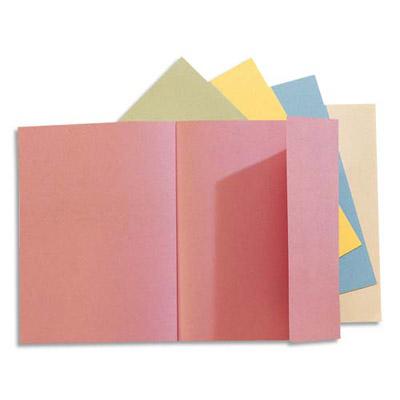 CHEMISES 1 RABAT EXACOMPTA ROCK'S 220 - CARTE 210 G - 24 X 32 CM - COLORIS ASSORTIS VIFS - PAQUET DE 50