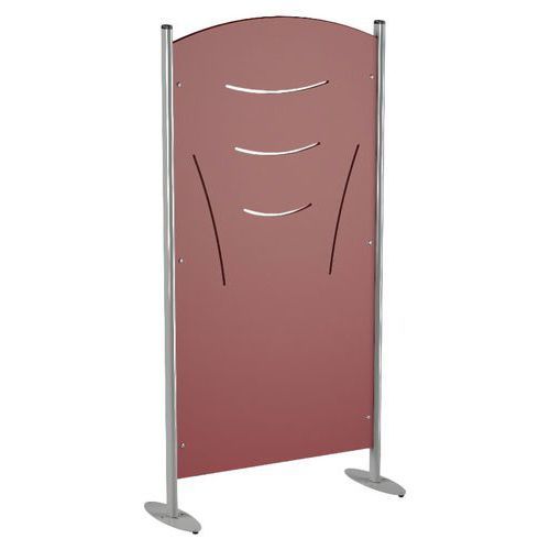 CLAUSTRA TIGES 80 X 160 CM STRATIFIÉ MDF CERISE - GRIS 9006 - MOBIDECOR