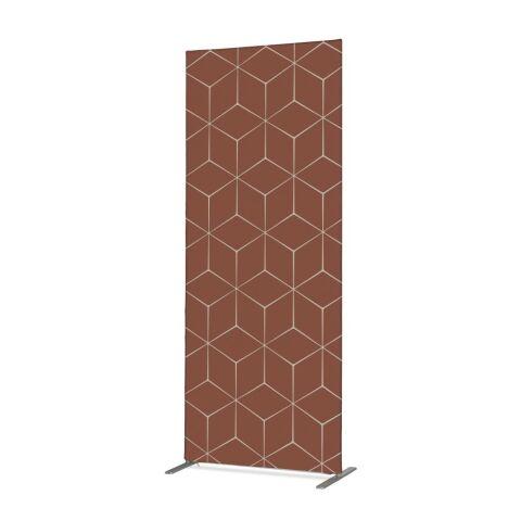 CLOISON DÉCO EN TISSU 85-200 HEXAGONE ROUILLE