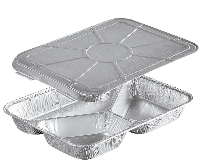 COMBO NOVATRAY THERMO - 3 Compartiments (220+160+380ml) - Alu +Couvercle Alu (H: 30+12=42mm) - KPCT760_0