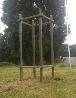 Corset arbre carré 4 poteaux CO4P - dimensions 230 x 8 cm - 54 kg - gamme brute_0