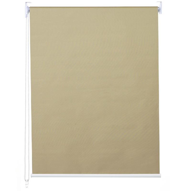 Décoshop26 - Store enrouleur de fenêtre occultant protection solaire store à tirage latéral 80x160cm opaque beige 04_0004554 - beige 3000466432695_0