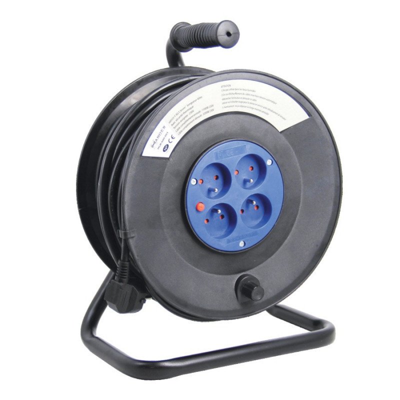 ENROULEUR ÉLECTRIQUE 25M H05VV-F 3G 1,5MM2 - HANGER - 600002