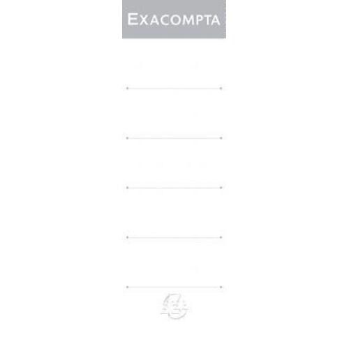 Exacompta Paquet de 10 étiquettes autocollantes pour dos classeur à levier 80mm - 3130630053880_0