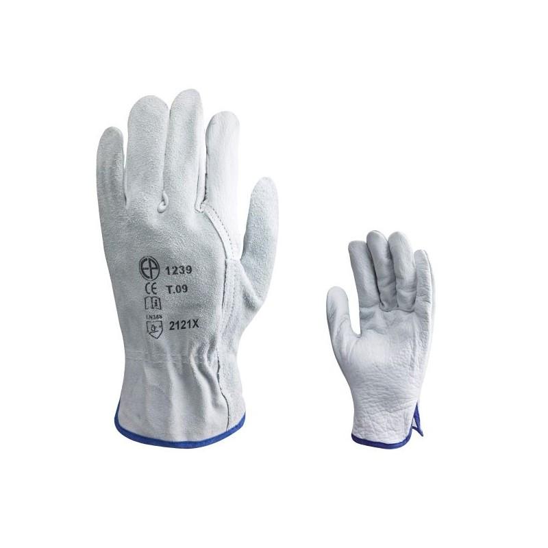 Gants de manutention - Fleur de buffle - Dos croûte - Réf. 1240_0
