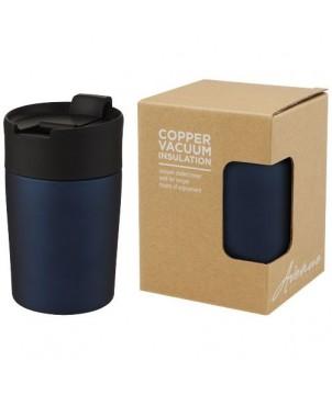 GOBELET AVEC ISOLATION PAR LE VIDE ET COUCHE DE CUIVRE JETTA 180 ML - BLEU - MUGS ISOTHERMES PUBLICITAIRES PERSONNALISÉS
