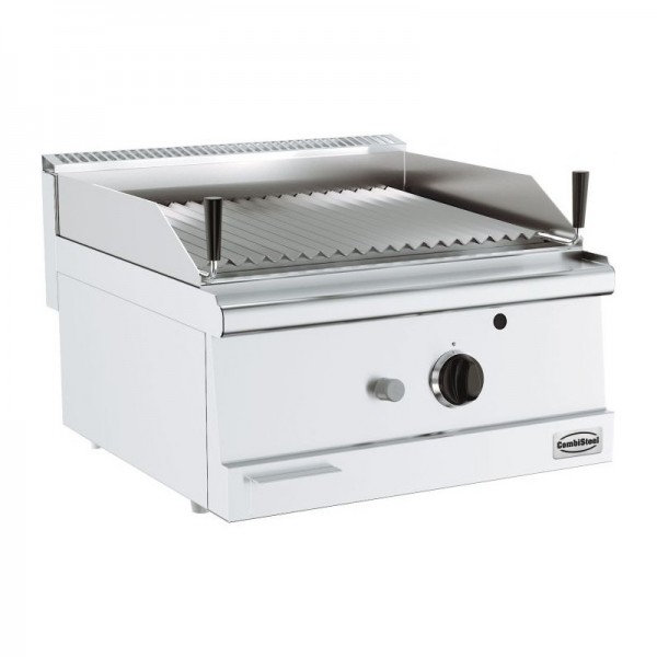 Grill pierre de lave gaz série 600 Combisteel - 7178.0075 - 8,5 kW avec zones de cuisson indépendantes_0