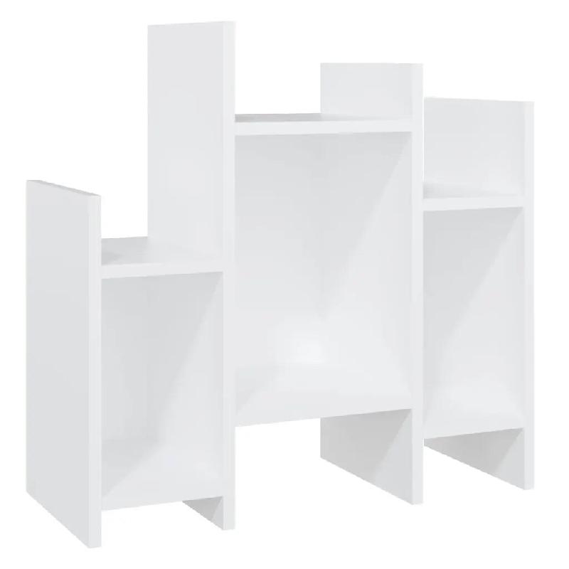 Helloshop26 - Armoire latérale avec 6 étagères pratique rangement salon 60 x 26 x 60 cm en aggloméré blanc 02_0047873 - blanc 3000234995094_0