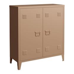 Helloshop26 - Casier de bureau armoire meuble de rangement pour bureau atelier chambre acier de bureau métallique à 2 portes 90 x 80 03_0006340 - 30_0
