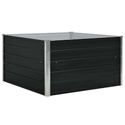Helloshop26 - Jardinière 100 x 100 x 45 cm acier galvanisé anthracite 02_0000783 - 3000071161539_0