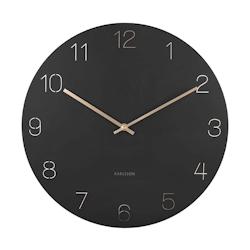 Horloge en métal chiffres gravés Charm noir Karlsson - noir 8714302691942_0