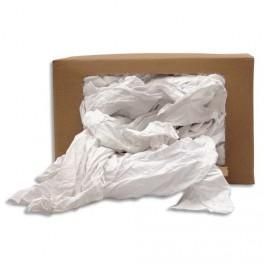 HYGIENE SACHET DE 1KG DE CHIFFONS TEXTILE BLANC