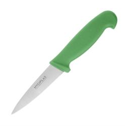 Hygiplas Couteau d'Office Vert Professionnel 90 mm - vert inox C866_0