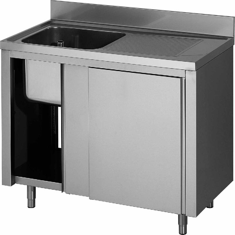 ITALCONCEPT L2G Plonge Placard Inox, 1 Bac  850mm x 1400mm x 600 mm - 3616350014498_0