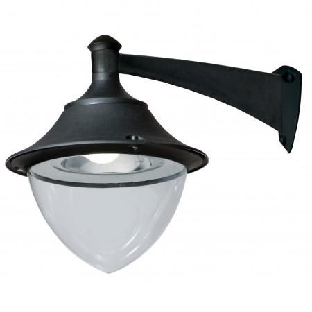 Lanterne extérieure en résine noire - IP65 - E27 - à positionner en saillie_0