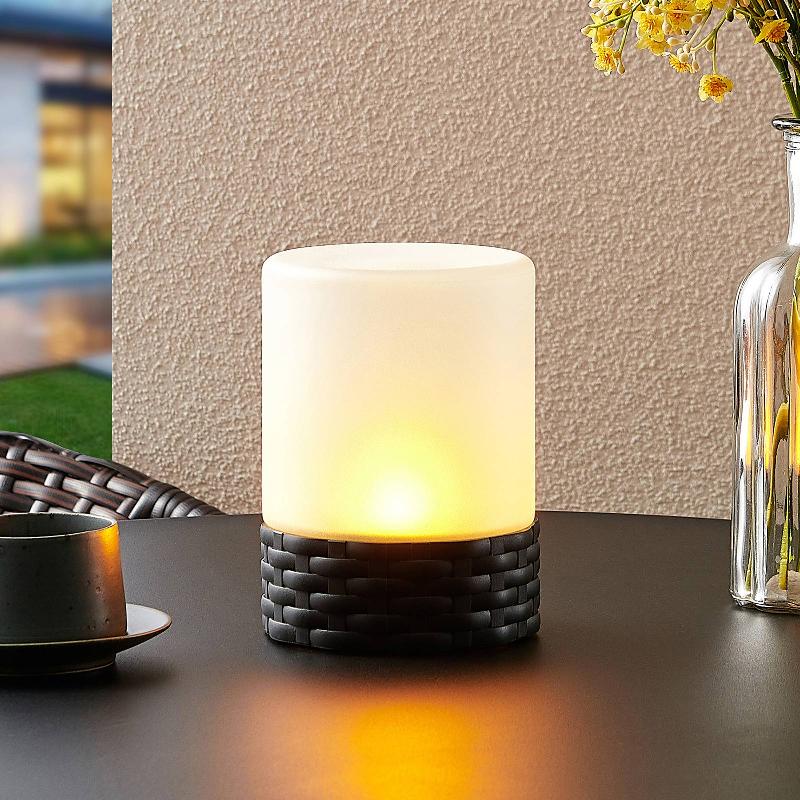 LINDBY SAQUIR LAMPE DÉCO SOLAIRE AVEC EFFET FLAMME
